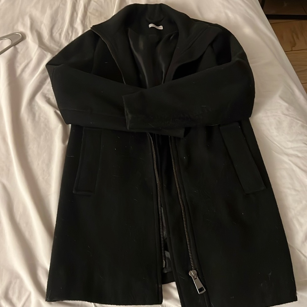 Black peacoat